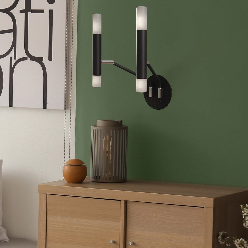 Vigo Wall Lamp In Black-Maytoni-South Charlotte Fine Lighting