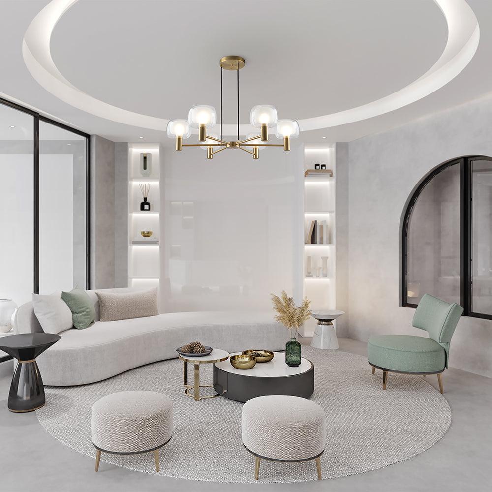 Vision Chandelier With Gold Styling-Maytoni-South Charlotte Fine Lighting