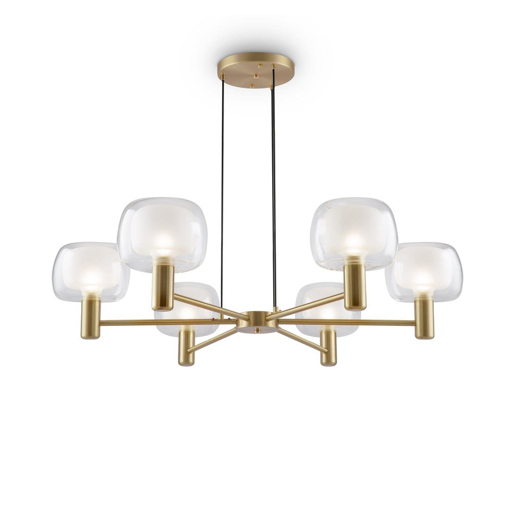 Vision Chandelier With Gold Styling-Maytoni-South Charlotte Fine Lighting