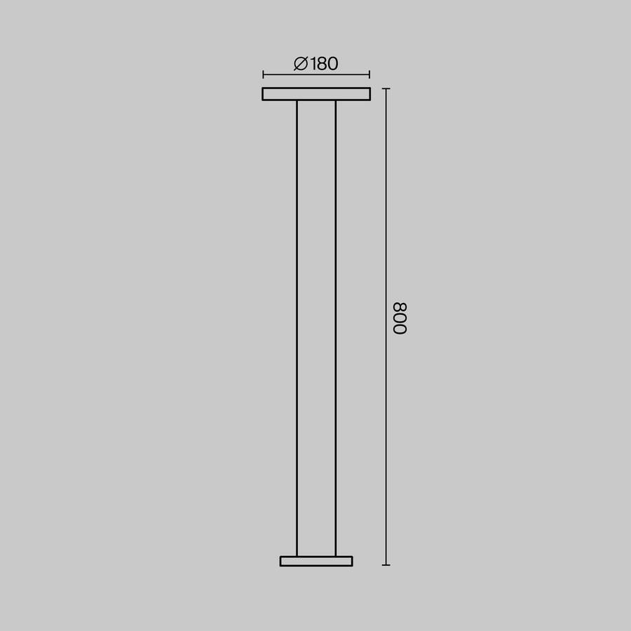 Wald Lamp Pole High-Maytoni-South Charlotte Fine Lighting