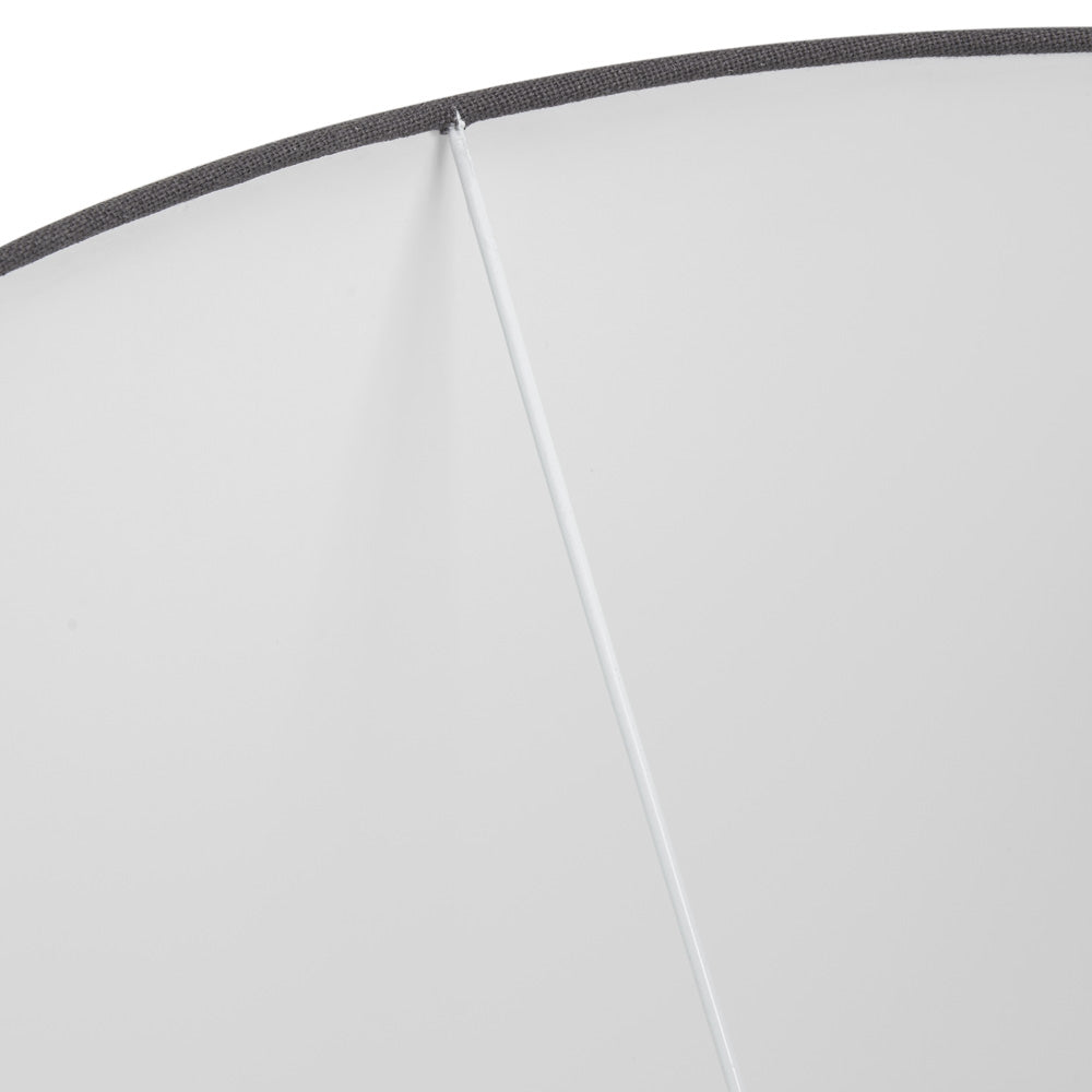 Winston grey lamp shade with white lining