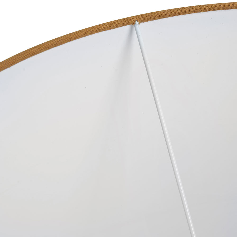Winston mustard lamp shade with white lining
