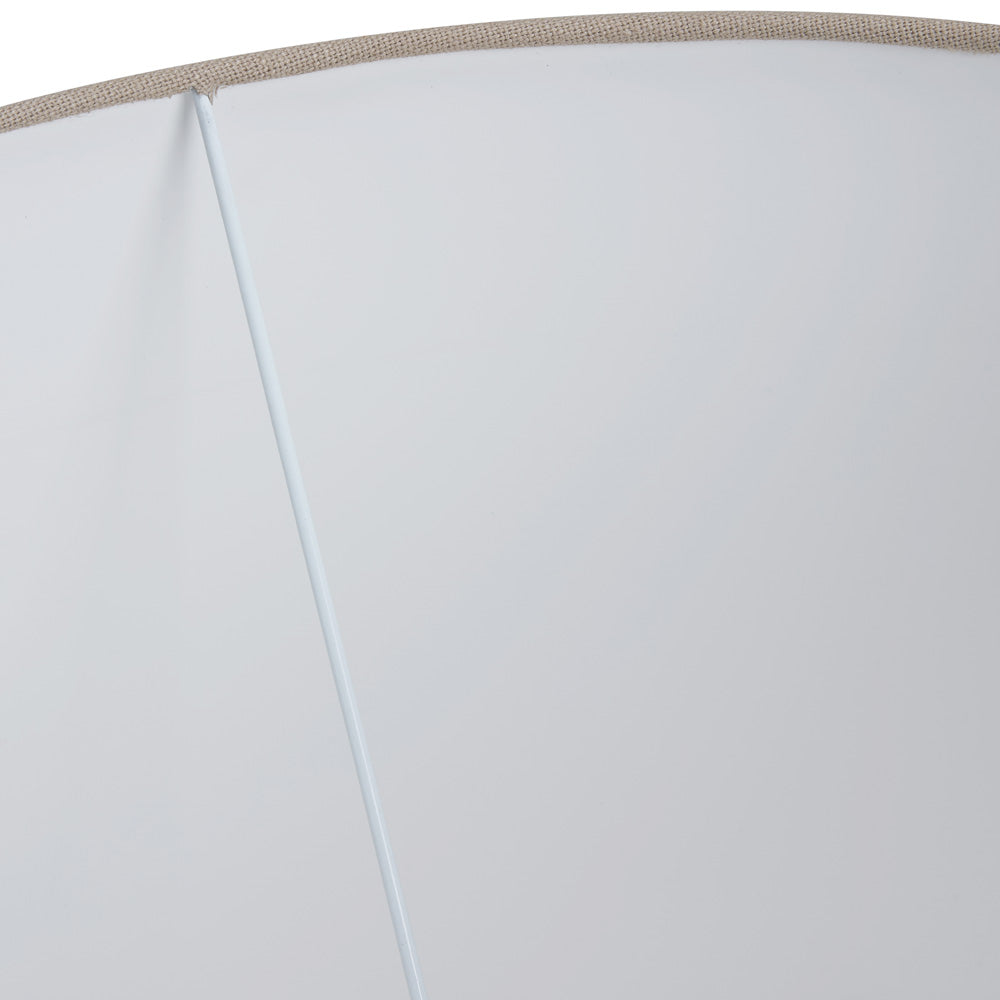 Winston taupe beige lampshade with white inner lining