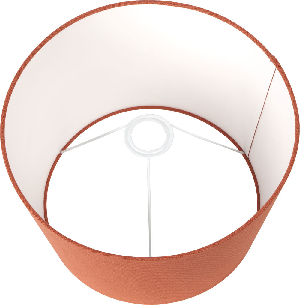 Winston tobacco orange lampshade with white lining