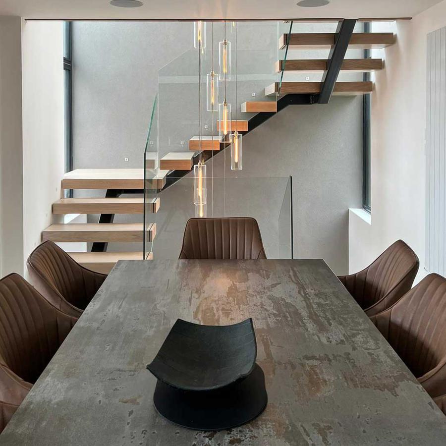 Glass cluster pendant light UK sold by South Charlotte Fine Lighting
