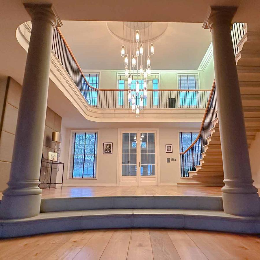 TEMPLE PENDANT MEDIUM RIBBED GLASS PENDANT LIGHT-Leverint-South Charlotte Fine Lighting