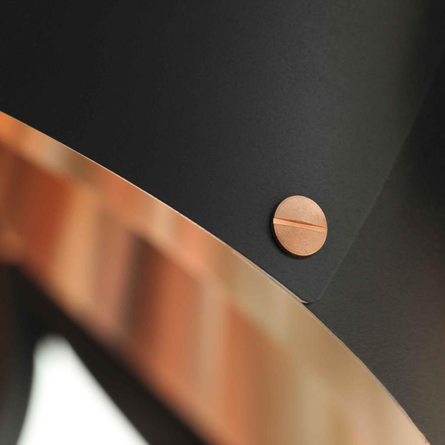 ARC SINGLE PENDANT LIGHT IN BLACK AND BRUSHED COPPER-Arcform-South Charlotte Fine Lighting