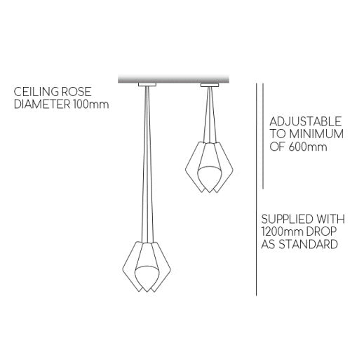 ARC CLUSTER PENDANT LIGHT IN RANGE OF COLOURS/FINISHES-Arcform-South Charlotte Fine Lighting