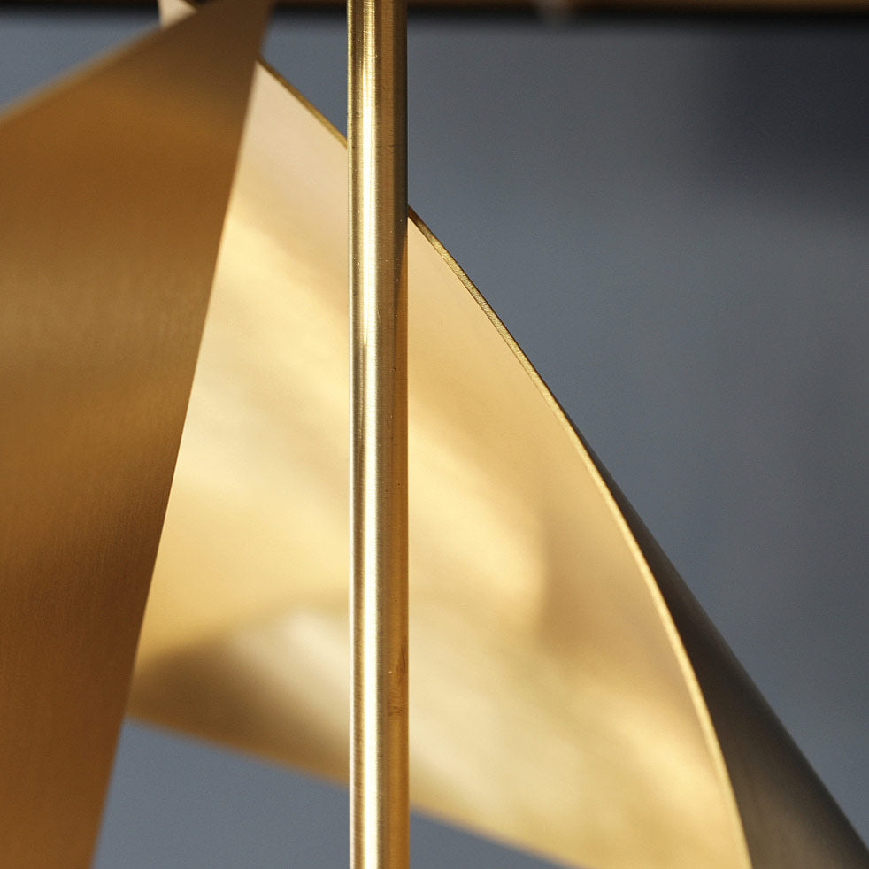 FLUX TABLE LAMP BASE IN BRUSHED BRASS-Arcform-South Charlotte Fine Lighting