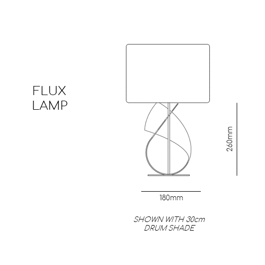 FLUX TABLE LAMP BASE IN BRUSHED BRASS-Arcform-South Charlotte Fine Lighting