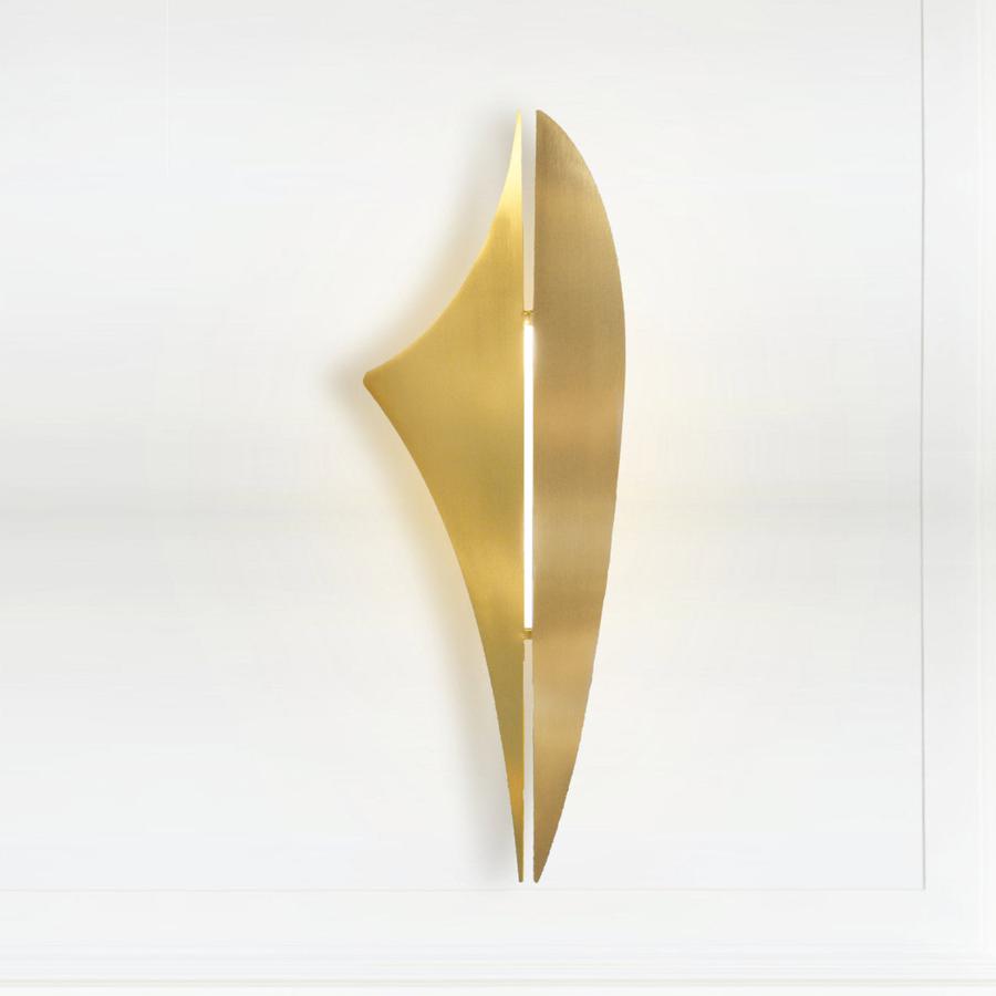 ARCFORM REY Wall Light brushed brass, supplied by South Charlotte Fine Lighting Lighting