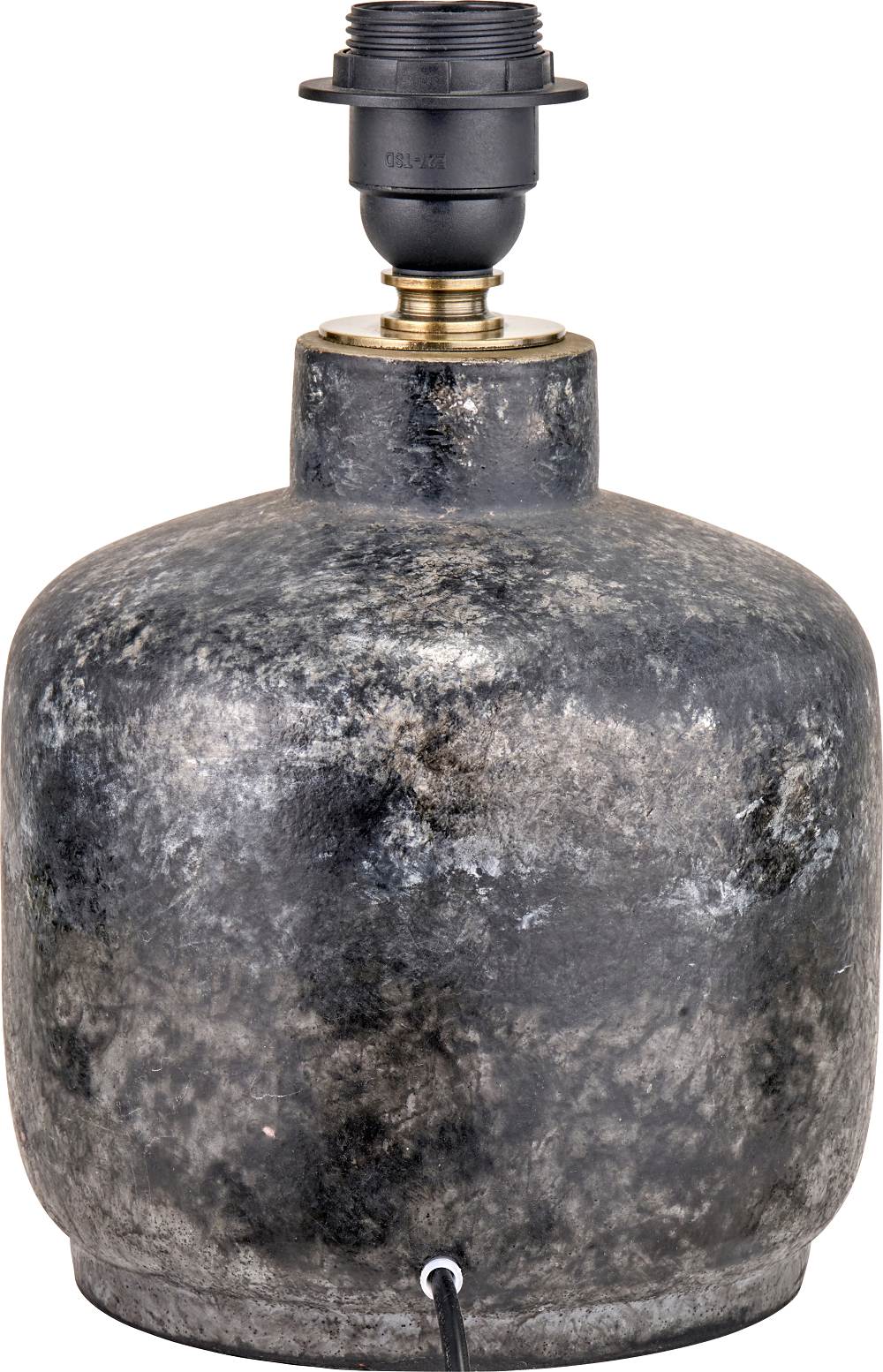 Vulcan Textured Volcanic Effect Grey Small Stoneware Table Lamp Base