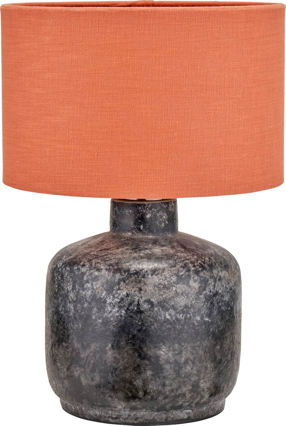 Vulcan Textured Volcanic Effect Grey Small Stoneware Table Lamp Base