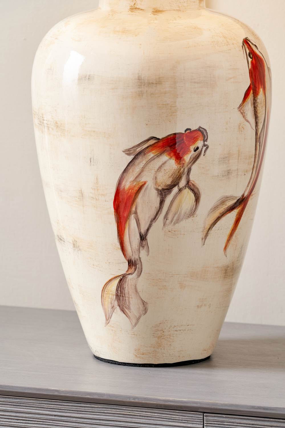 Emerayn Koi Natural Ceramic Table Lamp Base