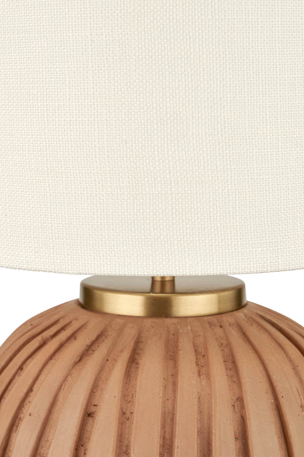 Ezekiel Natural Terracotta Textured Ball Table Lamp