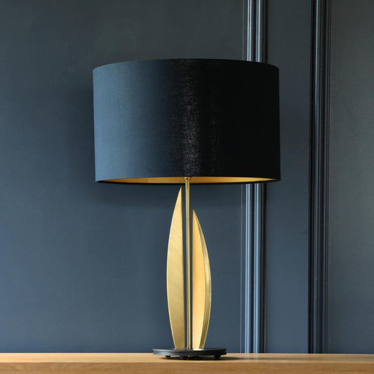 35cm black luxurious lampshade supplied by South Charlotte Fine Lighting