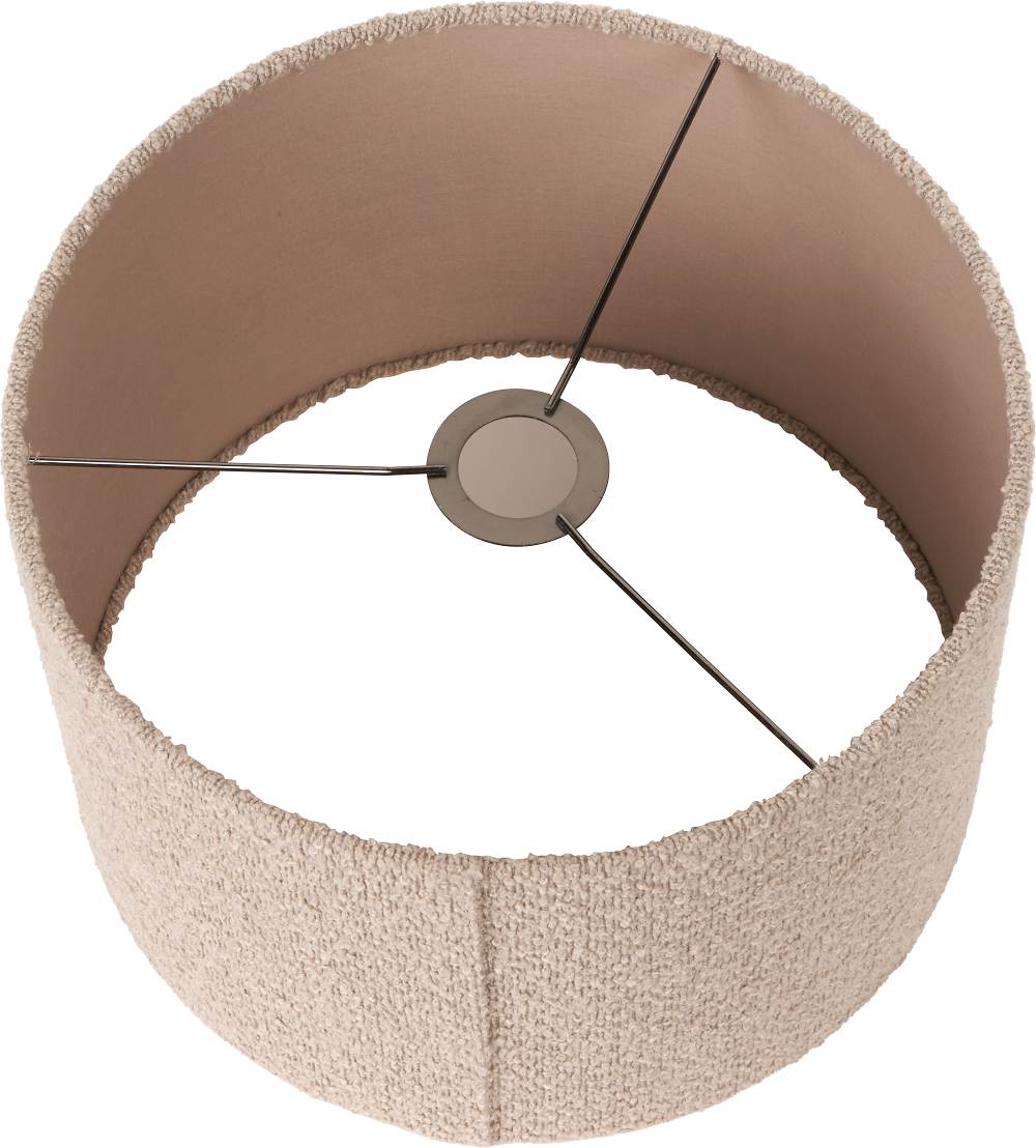 Rouen 45cm Taupe Boucle Cylinder Lampshade