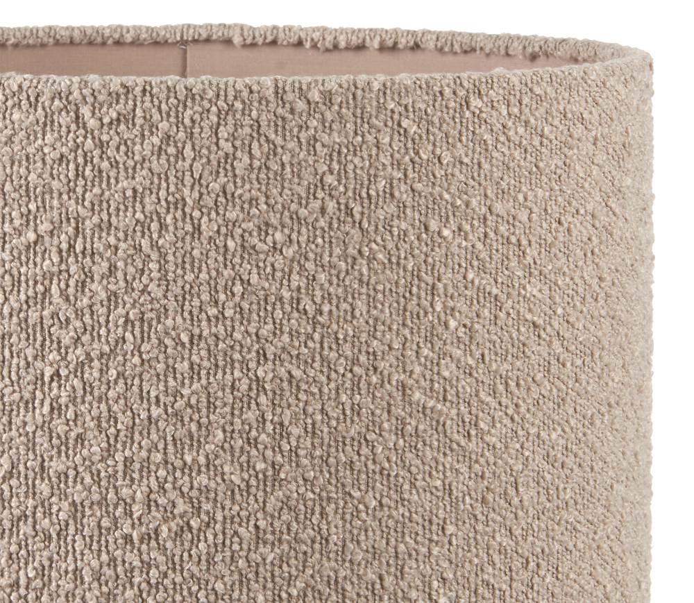 Rouen 45cm Taupe Boucle Cylinder Lampshade