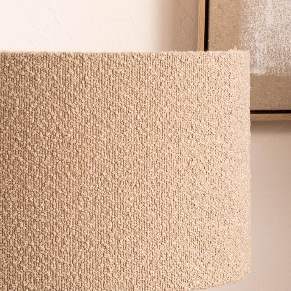 Rouen 45cm Taupe Boucle Cylinder Lampshade