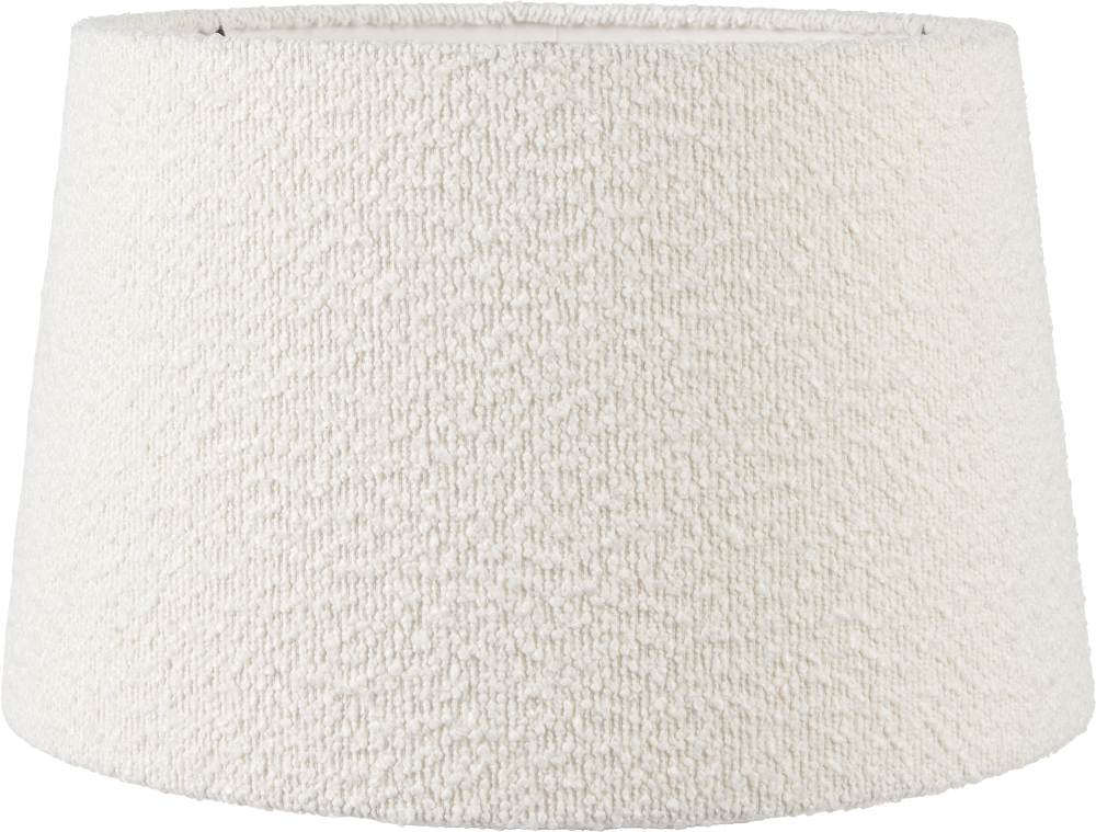 Martigues 45cm White Boucle Tapered Lampshade