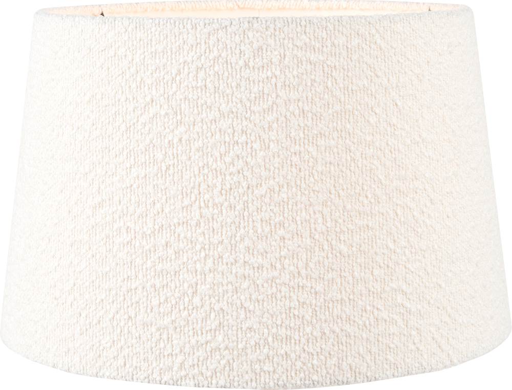 Martigues 45cm White Boucle Tapered Lampshade