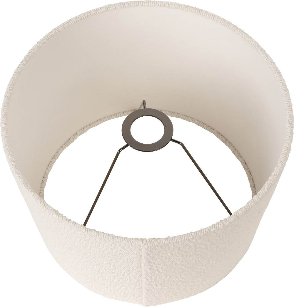 Martigues 45cm White Boucle Tapered Lampshade