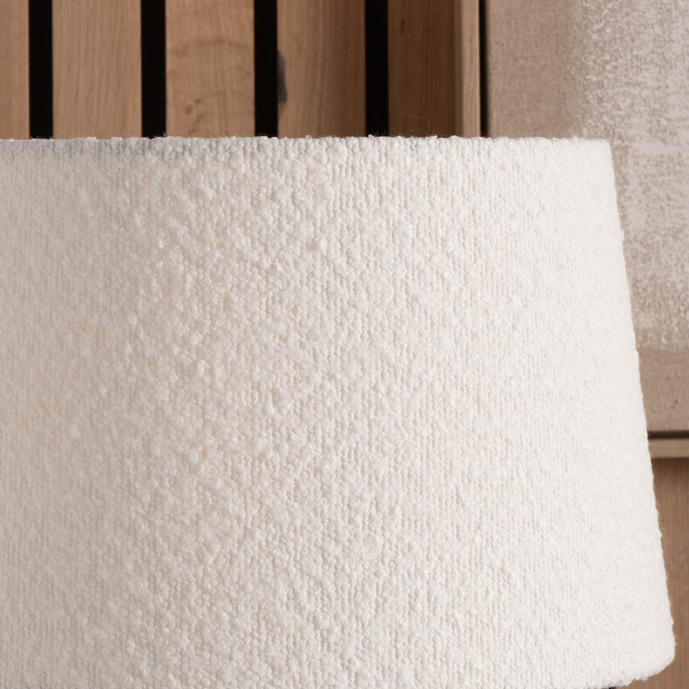 Martigues 45cm White Boucle Tapered Lampshade