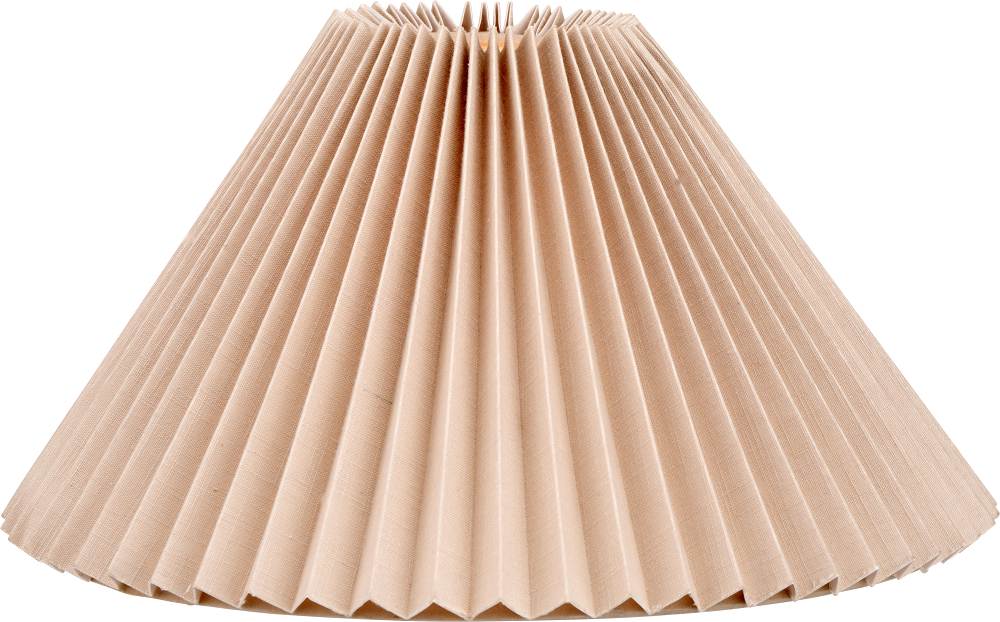 Amelia 35cm Natural Linen Hard Pleat Tapered Lampshade