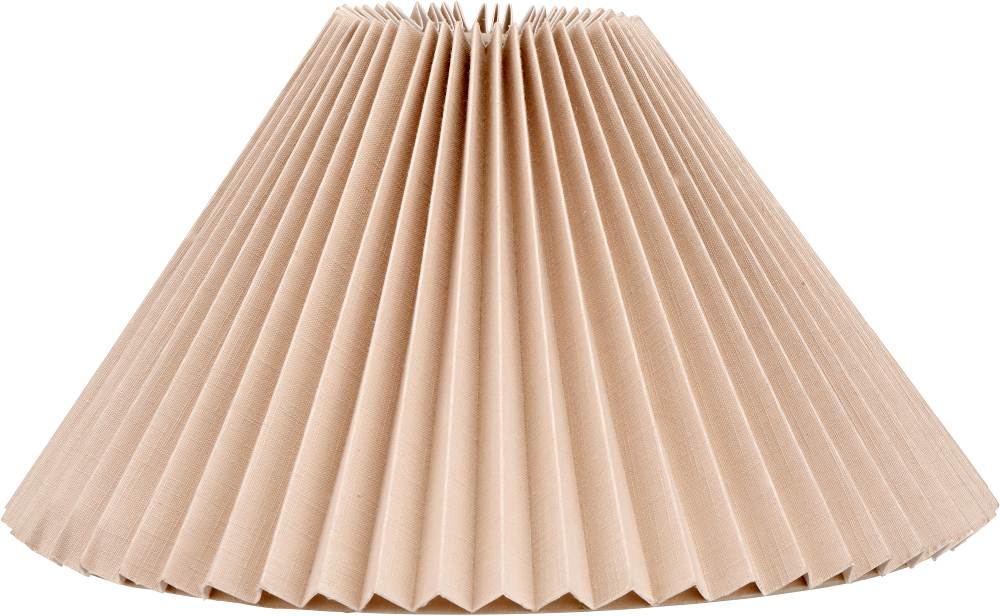 Amelia 35cm Natural Linen Hard Pleat Tapered Lampshade