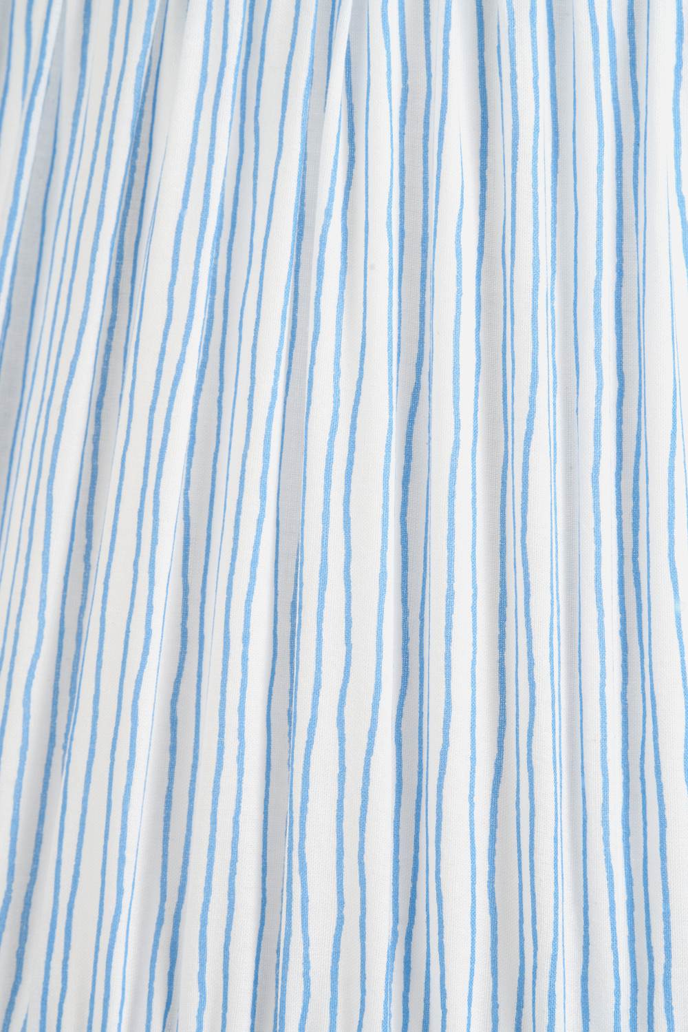 Thiago 30cm Ocean Blue Stripe Mushroom Pleat Tapered Lampshade