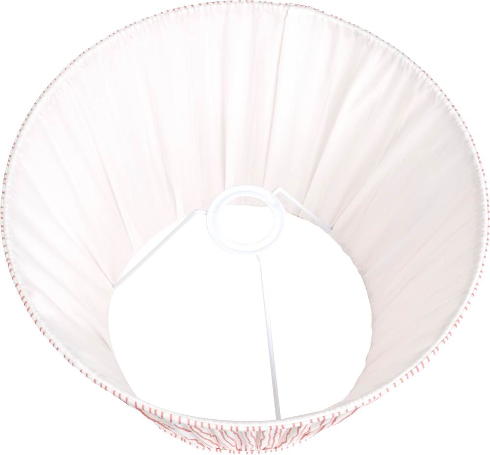 Thiago 35cm Cinnamon Stripe Mushroom Pleat Tapered Lampshade