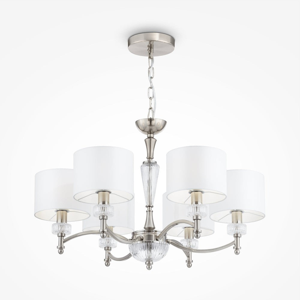 Alicante Chandelier With Nickel Styling-Maytoni-South Charlotte Fine Lighting