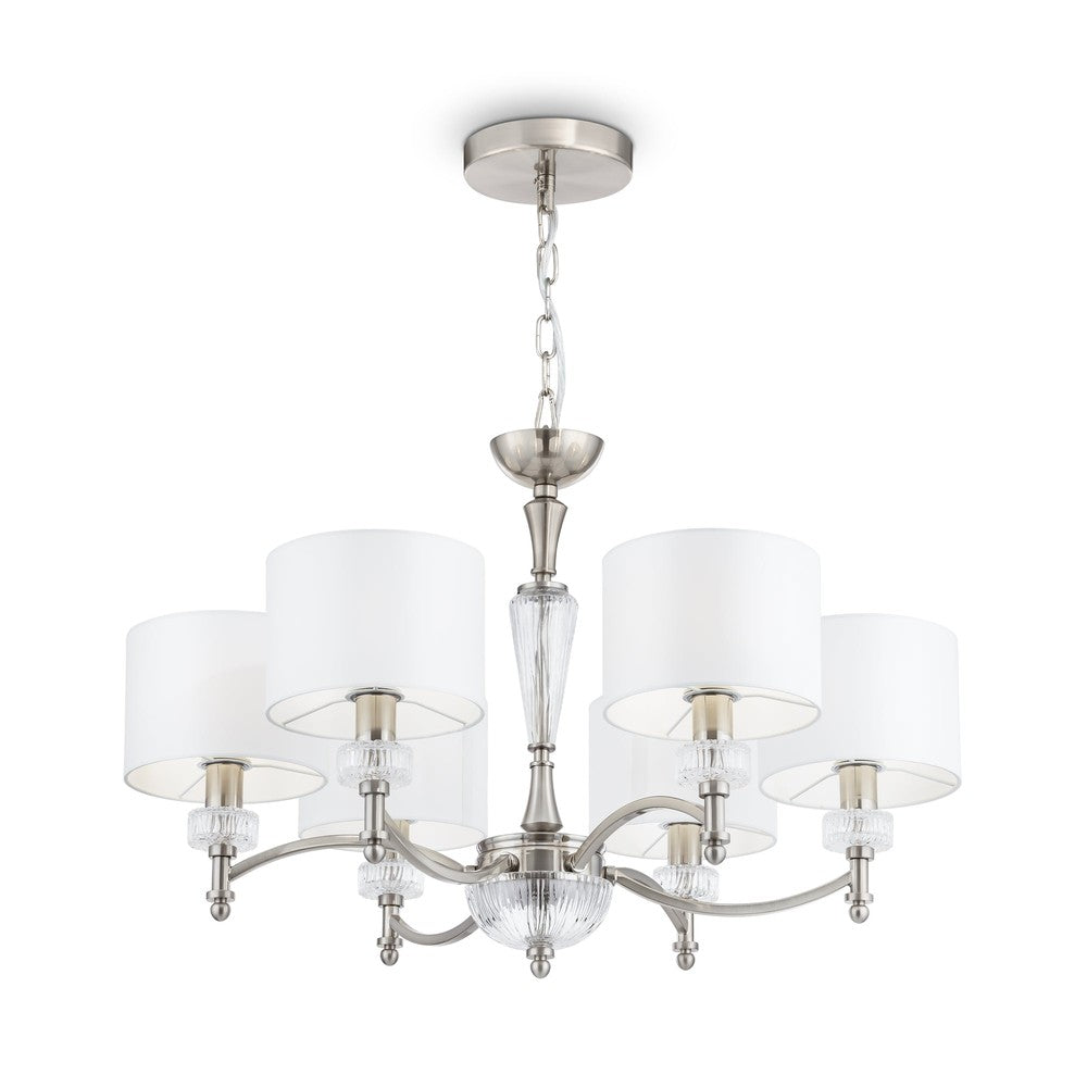 Alicante Chandelier With Nickel Styling-Maytoni-South Charlotte Fine Lighting