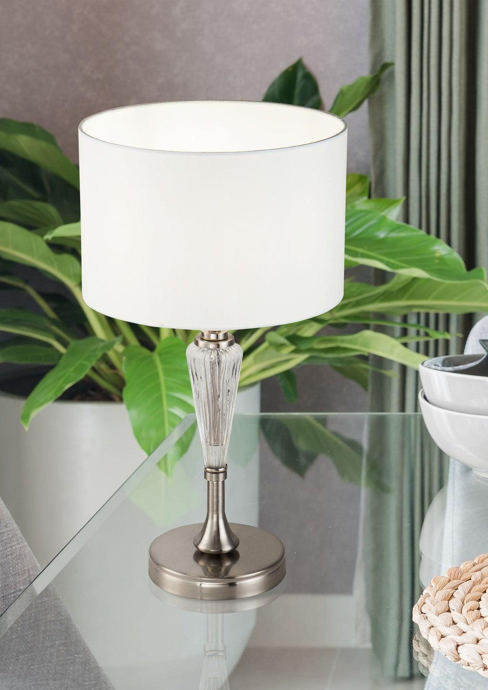 Alicante Table Lamp With Nickel Styling-Maytoni-South Charlotte Fine Lighting