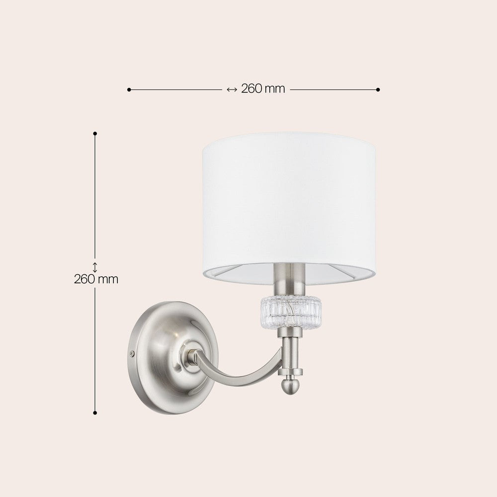 Alicante Wall Lamp With Nickel Styling-Maytoni-South Charlotte Fine Lighting