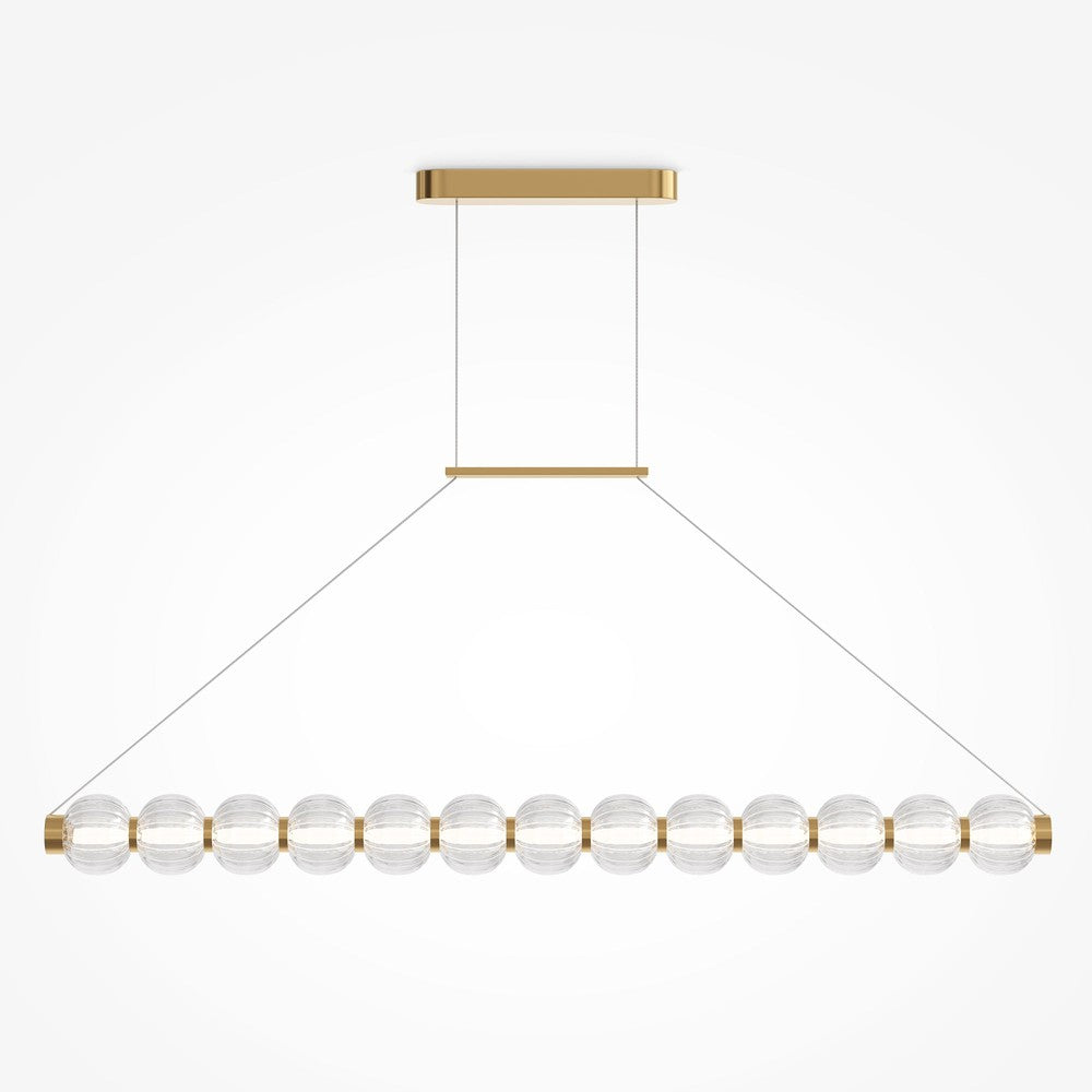 Amulet Linear Pendant Lamp With Gold Styling-Maytoni-South Charlotte Fine Lighting