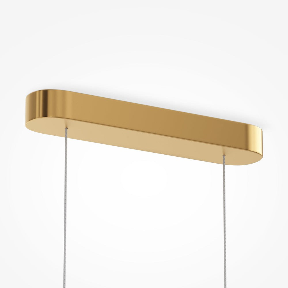 Amulet Linear Pendant Lamp With Gold Styling-Maytoni-South Charlotte Fine Lighting