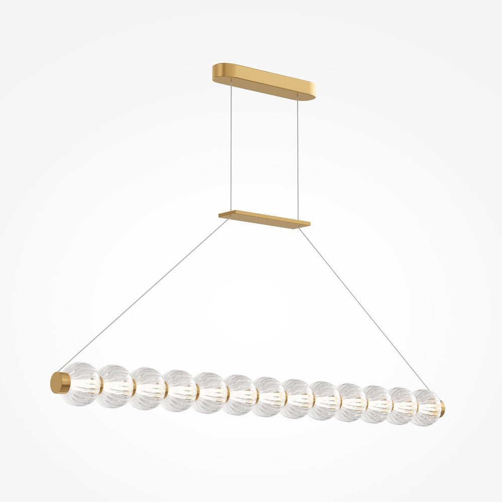 Amulet Linear Pendant Lamp With Gold Styling-Maytoni-South Charlotte Fine Lighting