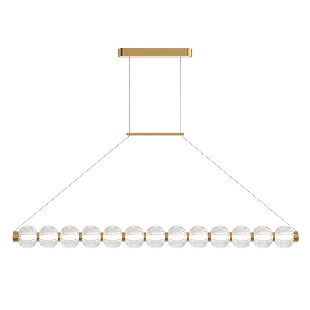 Amulet Linear Pendant Lamp With Gold Styling-Maytoni-South Charlotte Fine Lighting