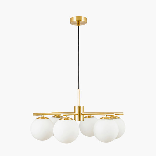 Asterope pendant lights large in gold metal sold by South Charlotte Fine Lighting