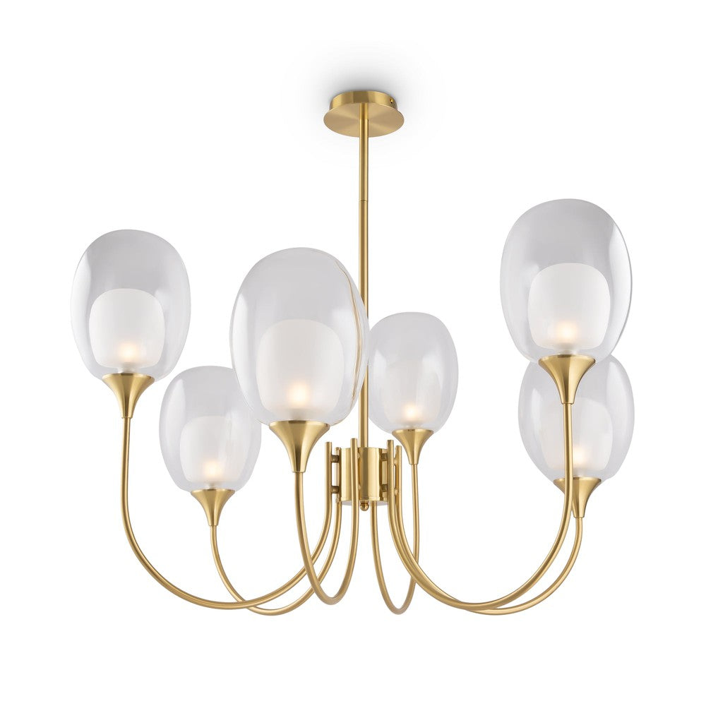 Aura Chandelier With Brass Styling-Maytoni-South Charlotte Fine Lighting