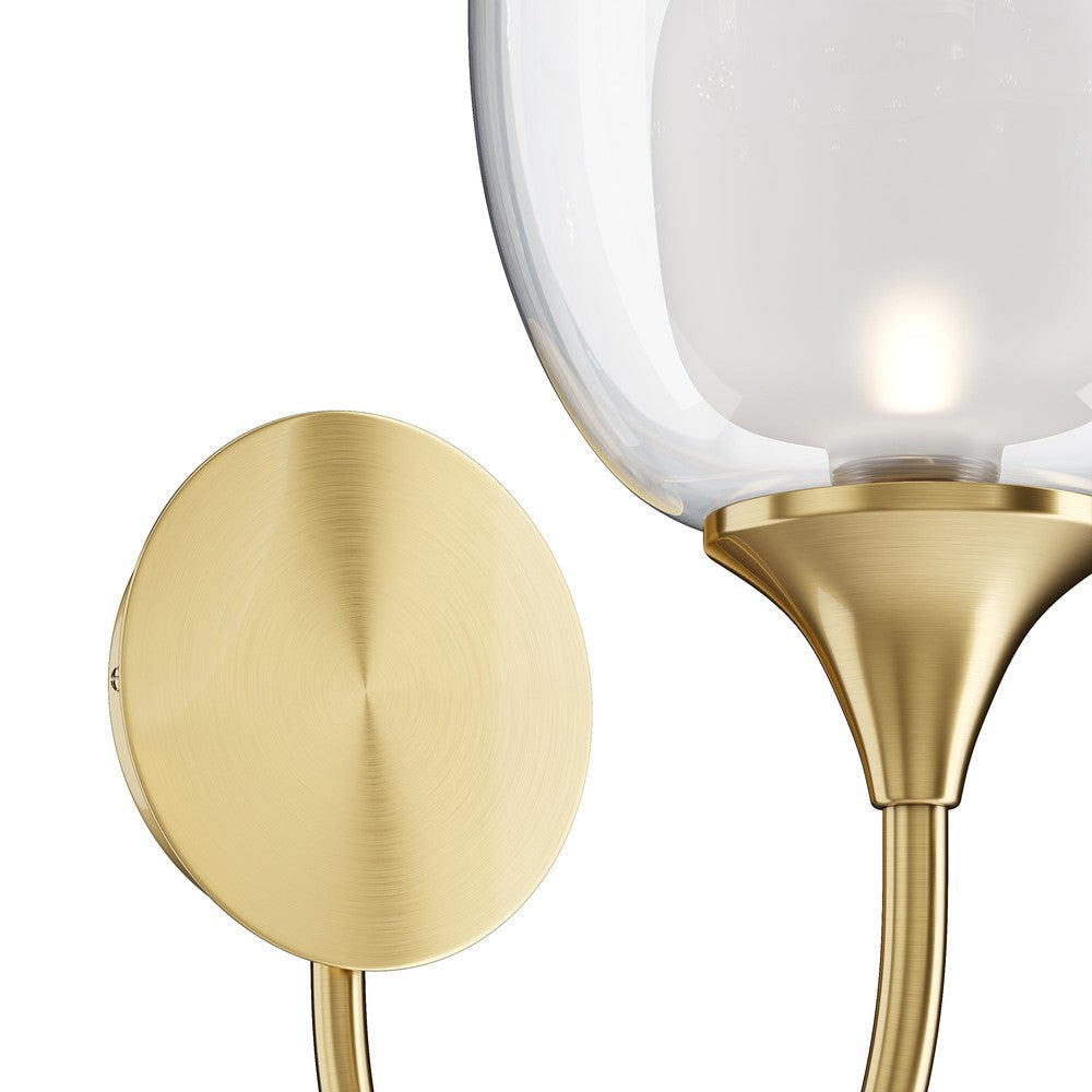 Aura Wall Lamp With Brass Styling-Maytoni-South Charlotte Fine Lighting