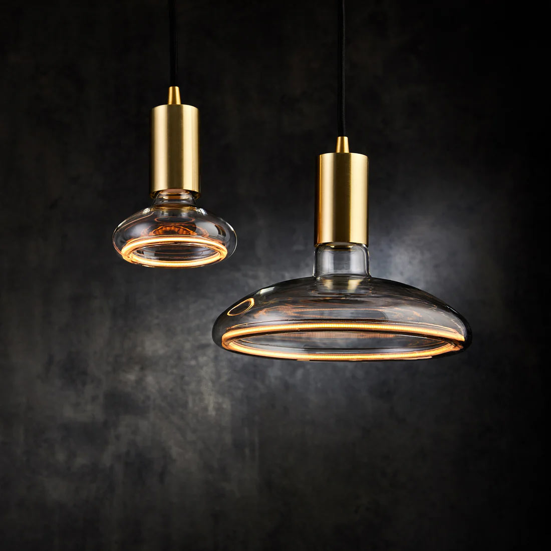 Well Lit Azure Orbit M200 Pendant Bulbs can be hung in pairs or in groups to create a real statement in your home and can be bought from South Charlotte Fine Lighting