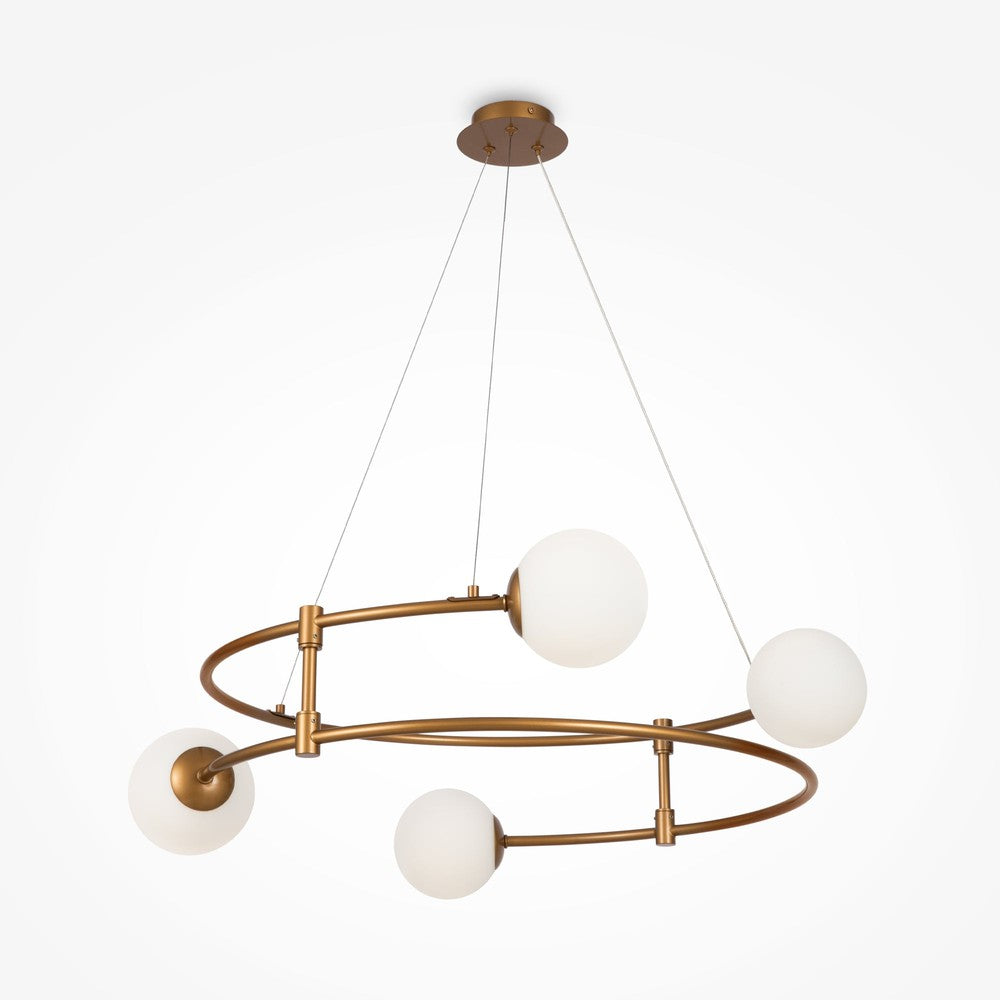 Balance Swirl Pendant Lamp With Gold Styling-Maytoni-South Charlotte Fine Lighting