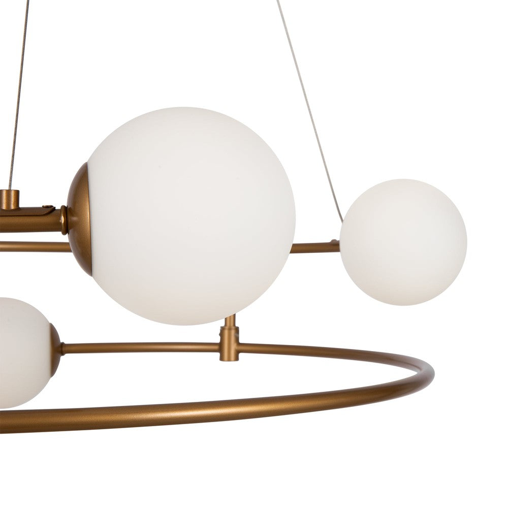 Balance Swirl Pendant Lamp With Gold Styling-Maytoni-South Charlotte Fine Lighting