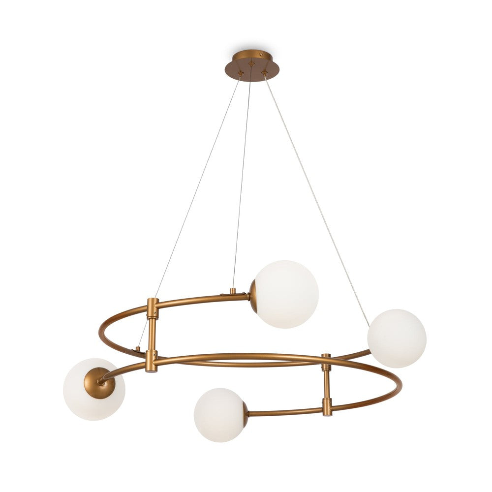 Balance Swirl Pendant Lamp With Gold Styling-Maytoni-South Charlotte Fine Lighting