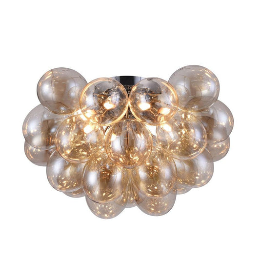 Balbo Chandelier With Nickel Styling - Cognac-Maytoni-South Charlotte Fine Lighting