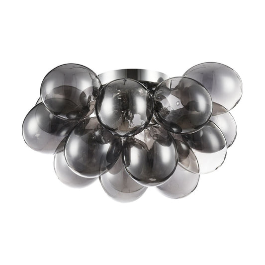 Balbo Medium Chandelier With Nickel Styling - Smoky-Maytoni-South Charlotte Fine Lighting