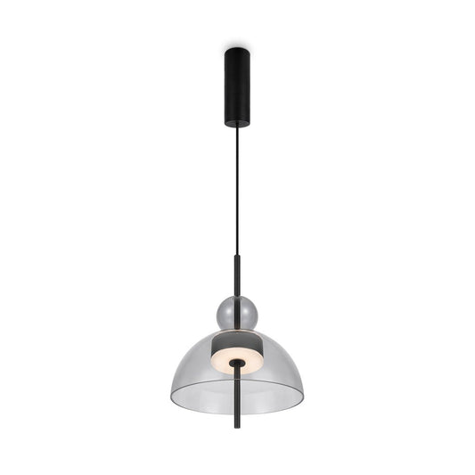 Bangkok Dome Pendant Lamp - Grey Lampshade-Maytoni-South Charlotte Fine Lighting