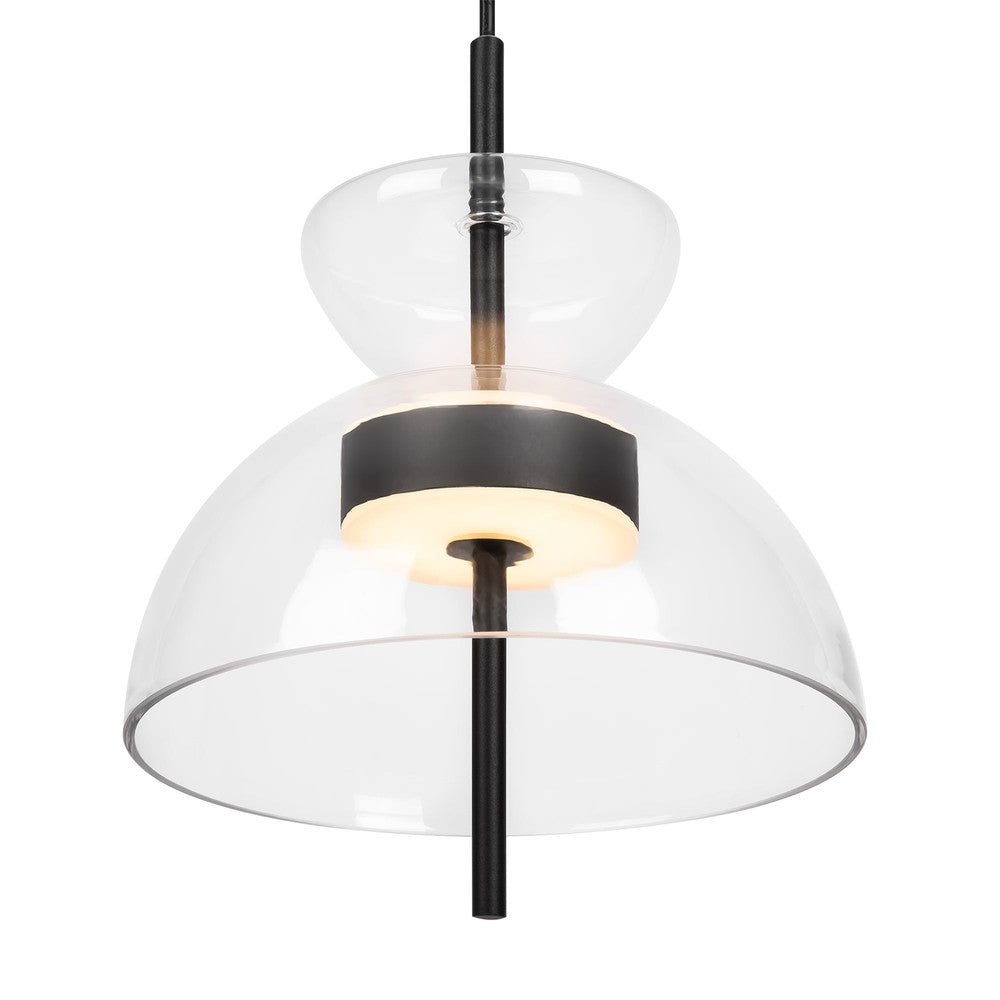 Bangkok Pendant Lamp In Black - Transparent Shade-Maytoni-South Charlotte Fine Lighting